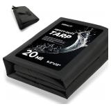 HIRALIY 20 MIL HEAVY DUTY WATERPROOF TARP, 9.5X12F