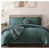 OVERSIZED QUEEN COMFORTER SET-7 PIECES SOFT BED IN