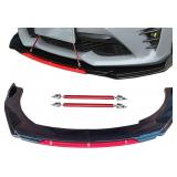 UNIVERSAL FRONT BUMPER LIP BODY KIT SPOILER WITH S