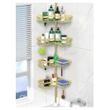 DAOYA SHOWER CADDY TENSION POLE, GOLD CORNER SHOWE