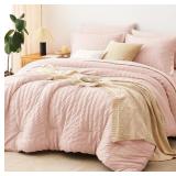 COZYLUX FULL SIZE COMFORTER SET 7 PIECES BLUSH PIN