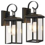BESLOWE 2-PACK 15" OUTDOOR WALL LIGHTS, BRONZE MOD