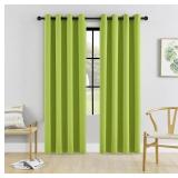 HUTO BLACKOUT BEDROOM CURTAINS PANELS 84 INCH - EN