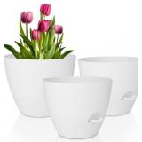 QRRICA 12/10/9 INCH SELF WATERING POTS FOR INDOOR/