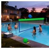 POOL VOLLEYBALL NET SET WITH HIGH BRIGHTNESS LED S