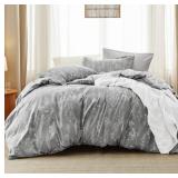 BEDSURE FLORAL COMFORTER SET CUTE BEDDING SET QUEE