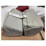 1 LOT OF (2) ASSORTED GREY DECROTIVE PILLOW