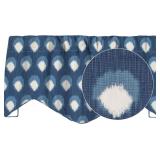 BLUE CURTAIN VALANCE KITCHEN CURTAIN, BEDROOM WIND