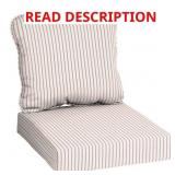 24 IN. X 22 IN. 2-PIECE TICKING STRIPE DEEP SEATIN