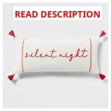 12"X26" CHRISTMAS EMBROIDERED SILENT NIGHT WITH TA