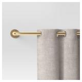 36"X66" BLACKOUT ROUNDED CURTAIN ROD BRASS - THRES