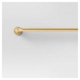66"-120" BLACKOUT ROUNDED CURTAIN ROD BRASS - THRE
