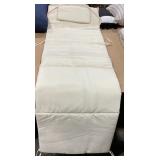 OUTDOOR LOUNGE CHAIR CUSHION WITH TIES