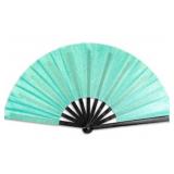 1 LOT OF 2-GLITTER HAND FAN