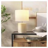17"X10.25" MODERN CLOVER TABLE LAMP CREAM - THRESH