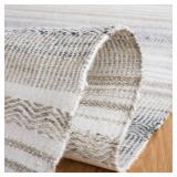 $120 SAFAVIEH KILIM MALENA STRIPED POLYESTER AREA