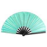 1 LOT OF 2-GLITTER HAND FAN