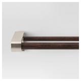 66"-120" DOUBLE CURTAIN ROD WITH EASY INSTALL NICK
