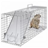 VEVOR LIVE ANIMAL CAGE TRAP, 31" X 10" X 12" HUMAN
