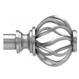 66"X120" LOFT BY UMBRA CAGIO CURTAIN ROD MATTE NIC