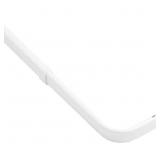 84 IN. - 120 IN. SINGLE CURTAIN ROD IN WHITE