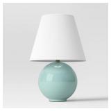 15.75"X10.5" ROUND TABLE LAMP WITH TAPERED SHADE B