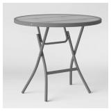 32" PATIO BISTRO TABLE CLEAR - ROOM ESSENTIALS