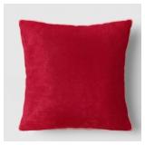 18"X18" REVERSIBLE VELVET PILLOW PINK/FUSCHIA - TH