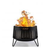 $200 TIKI 25.5 IN. W METAL ROUND WOOD FIRE PIT