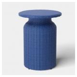 $149 21.65" ALL-WEATHER WICKER ROUND MONOCHROMATIC