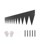 STEEL LANDSCAPE EDGING, SET OF 3, 40 X 6 IN. RUST-