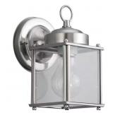 NEW CASTLE 1-LIGHT ANTIQUE BRUSHED NICKEL OUTDOOR