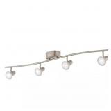 $159 KENMONT 4 FT. 4-LIGHT BRUSHED NICKEL INTEGRAT