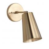 LEONARDO 1-LIGHT BRASS GOLD INDOOR SCONCE