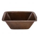 $237 BRONZE 16 GAUGE COPPER 17 IN. UNDERMOUNT RECT