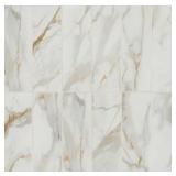 CALCATTA GOLD 4 IN. X 12 IN. MATTE PORCELAIN MARBL