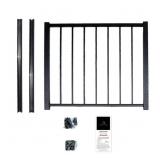 $298 ARIA RAILING 40 IN. X 36 IN. BLACK POWDER COA