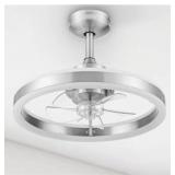 $150 EDENMORE II 20-IN BRUSHED NICKEL LED FANDELIE
