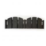 10 FT. L X 4.5 H BLACK DECORATIVE ADIRONDACK NO-DI