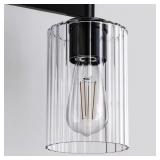 8 IN. 3-PACK CLEAR STRAIGHT-CYLINDER GLASS SHADES