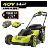 $359 RYOBI 40V HP BRUSHLESS 20 IN. CORDLESS BATTER