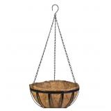 1 LOT (2) 12 IN. METAL ENGLISH HANGING COCO BASKET