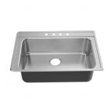 GLACIER BAY DROP-IN STAINLESS STEEL 33 IN. 4-HOLE