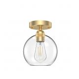 ORIGIN 21 KOLTEN 1 -LIGHT 7.09-IN MATTE GOLD FLUSH