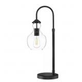 BAKERSTON 23 .5 IN. MATTE BLACK TABLE LAMP WITH CL