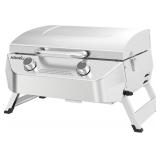 $170 NEXGRILL TABLETOP 2 BURNER GAS GRILL, STAINLE