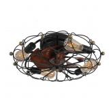 $125 20 IN. BLACK INDOOR LOW PROFILE CAGED CEILING