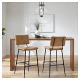 $155 26 IN. BLACKBURN MID-CENTURY MODERN COGNAC FA