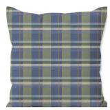 18 IN. X 18 IN. PLAID BLUEBELL SQUARE OUTDOOR THRO