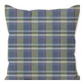 18 IN. X 18 IN. PLAID BLUEBELL SQUARE OUTDOOR THRO